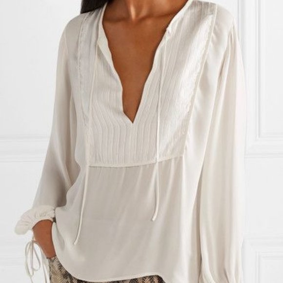 Nili Lotan Ivory Blouse